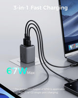 AUKEY Comet Mix 3 67W PD Wall Charger with GaN Technology PA-C3, view 2