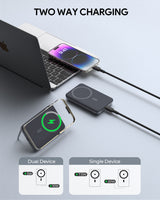 AUKEY MagFusion 6700 6700mAh 20W Magnetic Wireless Charging Power Bank USB C-C  Included Gray PB-MS01, view 2