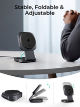 AUKEY MagFusion L Qi2 2-in-1 Foldable Magnetic Fast Wireless Charging Station LC-MC211, view 5