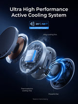 AUKEY MagFusion GameFrost Plus Wireless Cooling Charger LC-G10P, view 2