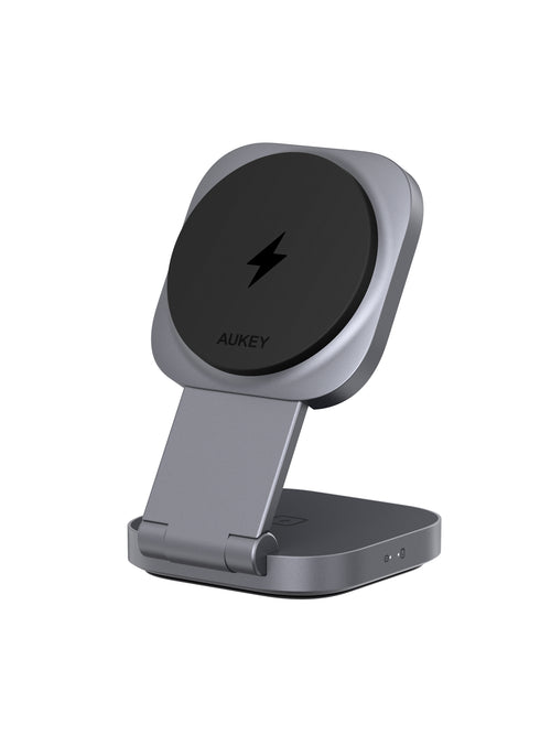 AUKEY MagFusion L Plus Foldable 2-in-1 Magnetic Wireless Charger LC-MC211P