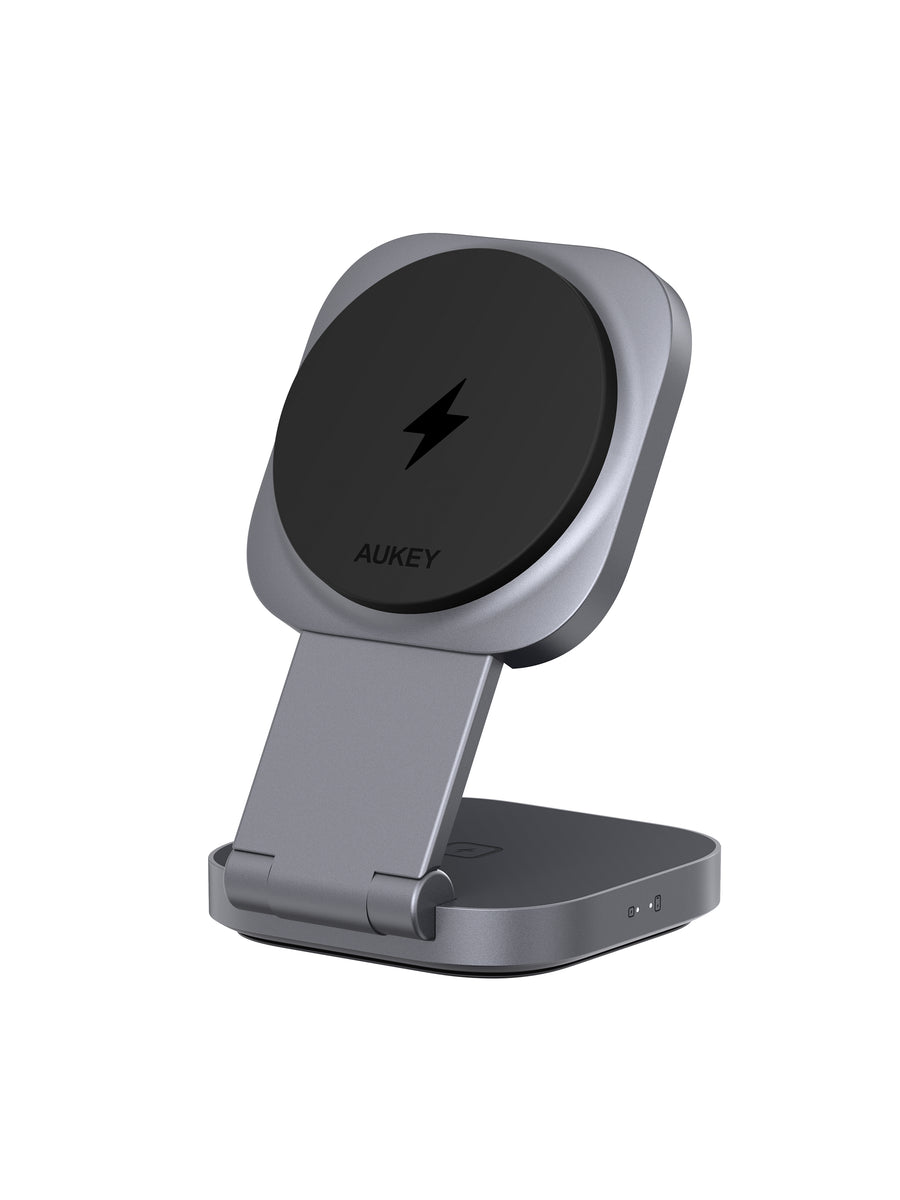AUKEY MagFusion L Plus Foldable 2-in-1 Magnetic Wireless Charger LC-MC211P