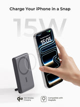 AUKEY MagFusion Vista 10000 Qi2 Magnetic Wireless Charging Power Bank PB-MS16, view 3