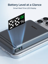 AUKEY MagFusion Vista 10000Plus Qi2.2 Magnetic Wireless Charging Power Bank PB-MS18, view 2