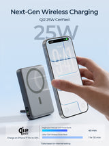 AUKEY MagFusion Vista 10000Plus Qi2.2 Magnetic Wireless Charging Power Bank PB-MS18, view 5