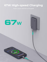 AUKEY Comet Slim 67W PD Wall Charger with GaN Technology PA-C4, view 2