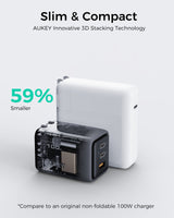 AUKEY Comet Mix 3 100W PD Wall Charger with GaN Technology PA-C5, view 5