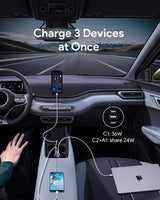 AUKEY CC-P1 Pathfinder Mix 3 66W Fast Charging Car Charger, view 4