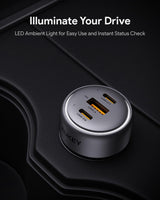 AUKEY CC-P1 Pathfinder Mix 3 66W Fast Charging Car Charger, view 6