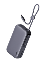 AUKEY Spark Sling 10000 Compact Fast Charging Power Bank with Built-in USB-C Cable PB-Y47, view 2