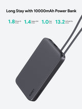 AUKEY Spark Sling 10000 Lite Slim Power Bank with Buit-in USB-C Cable PB-Y53, view 3