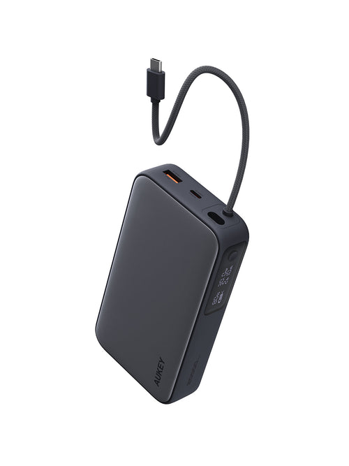 AUKEY Spark Sling 20000 Compact Fast Charging Power Bank  with Built-in USB-C Cable PB-Y48