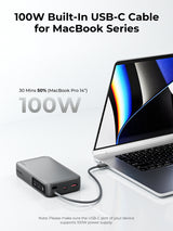 AUKEY Spark Sling 20000 Compact Fast Charging Power Bank with Built-in USB-C Cable PB-Y48, view 4