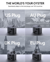 AUKEY Travel Mate 65W GaN Universal Adapter with USB Ports, view 2