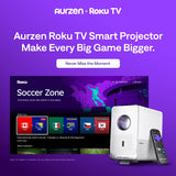 Aurzen EAZZE D1R Cube Roku TV Smart Projector, view 2