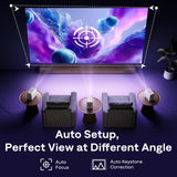 Aurzen EAZZE D1R Cube Roku TV Smart Projector, view 6