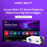 Aurzen EAZZE D1R Roku TV Smart Projector, view 2