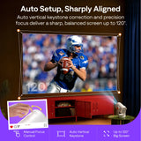 Aurzen EAZZE E1R Roku TV Smart Portable Mini Projector, view 5