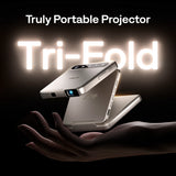 Aurzen ZIP Tri-Fold Portable Mini Projector - Titanium Gold, view 2