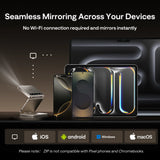 Aurzen ZIP Tri-Fold Portable Mini Projector - Titanium Gold, view 4