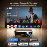 Aurzen EAZZE D1 MAX Gemini AI Google TV Projector, view 3