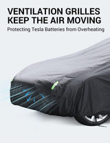 2012-2026 Tesla Model S Car Cover - All-Weather Waterproof Charge Port | BASENOR, view 4