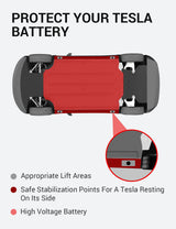 2013-2026 Tesla Model 3/Y/S/X Jack Pad - TPE Battery Protection 10x Hardness | BASENOR, view 3