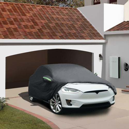2015-2026 Tesla Model X Car Cover - All-Weather Waterproof Charge Port | BASENOR
