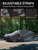 2015-2026 Tesla Model X Car Cover - All-Weather Waterproof Charge Port | BASENOR, view 4