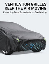 2015-2026 Tesla Model X Car Cover - All-Weather Waterproof Charge Port | BASENOR, view 5