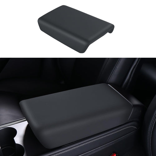 2017-2026 Tesla Model 3 & 2020-2024 Model Y Console Cover - TPU Non-Slip Armrest | BASENOR
