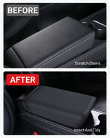 2017-2026 Tesla Model 3 & 2020-2024 Model Y Console Cover - TPU Non-Slip Armrest | BASENOR, view 3