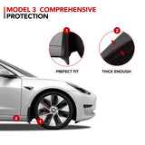 Tesla Model 3 Mud Flaps & Splash Guards 2017-2023 - No-Drill All-Weather 4PCS | BASENOR, view 4
