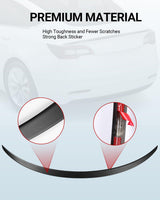 2017-2023 Tesla Model 3 Performance Rear Spoiler - Gen 2 ABS No Drilling Matte Black | BASENOR, view 5