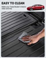 2017-2023 Tesla Model 3 Rear Seat Back Cover - All Weather TPE Waterproof | BASENOR, view 4