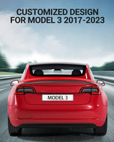 2017-2023 Tesla Model 3 Rear Spoiler Wing - OEM ABS Carbon Fiber | BASENOR, view 2