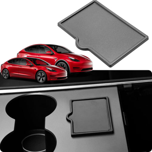 2017-2024 Tesla Model 3 & Model Y Key Card Holder - Center Console Protector | BASENOR