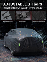 2017-2026 Tesla Model 3 Car Cover - All-Weather Waterproof Charge Port | BASENOR, view 4