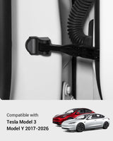 2017-2026 Tesla Model 3 Highland & Model Y Juniper Door Lock Cover - Carbon No Tape | BASENOR, view 3