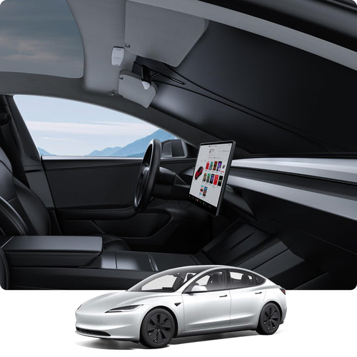 2017-2026 Tesla Model 3 & Model Y Windshield Sunshade - Nano Ice Crystal UV Block | BASENOR