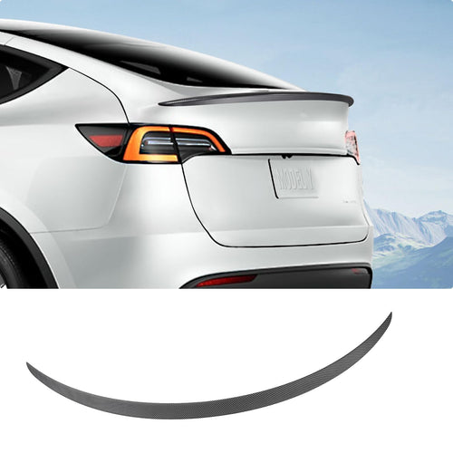 2020-2024 Tesla Model Y Rear Spoiler Wing - OEM ABS Carbon Fiber | BASENOR