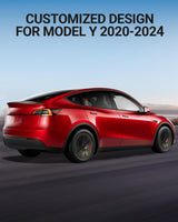 2020-2024 Tesla Model Y Rear Spoiler Wing - OEM ABS Carbon Fiber | BASENOR, view 2