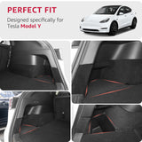 2022-2024 Tesla Model Y Trunk Storage Bins - Waterproof Carpeted 2PCS | BASENOR, view 4