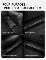 2020-2024 Tesla Model Y Under Seat Storage Box - Waterproof Hidden 2PCS | BASENOR, view 4