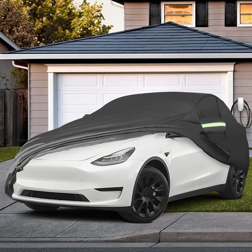 2020-2026 Tesla Model Y Car Cover - All-Weather Waterproof Charge Port | BASENOR