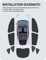 2020-2026 Tesla Model Y Juniper Side Window Sunshade - UV Block Kids Privacy | BASENOR, view 2
