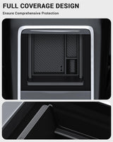 2021-2023 Tesla Model 3 & 2021-2024 Model Y Console Organizer - Carbon Hidden Drawer | BASENOR, view 2