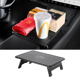 2021-2023 Tesla Model 3 & 2021-2024 Model Y Console Table Tray - Foldable Laptop Desk | BASENOR, view 2