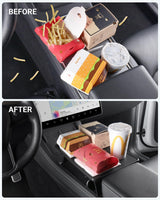 2021-2023 Tesla Model 3 & 2021-2024 Model Y Console Table Tray - Foldable Laptop Desk | BASENOR, view 4