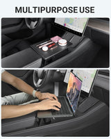 2021-2023 Tesla Model 3 & 2021-2024 Model Y Console Table Tray - Foldable Laptop Desk | BASENOR, view 5